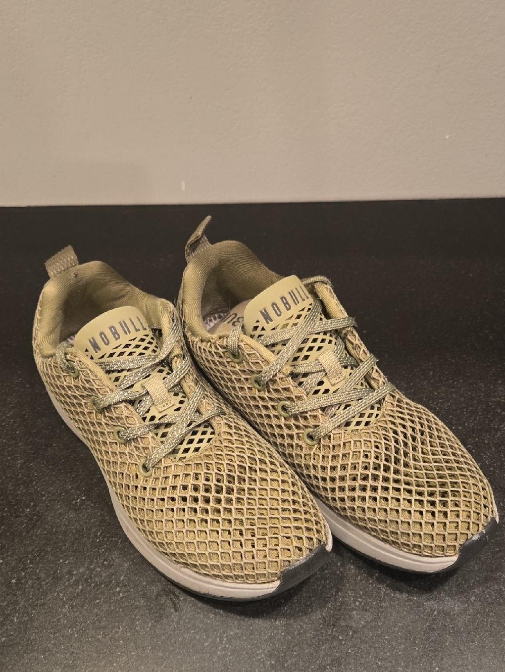 NOBULL Olive Green Diamond Mesh Trainer
